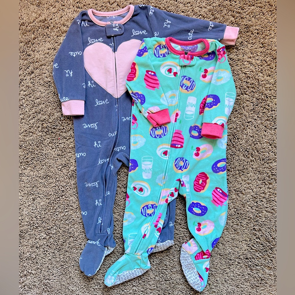 Carters Fleece PJ Footie Bundle